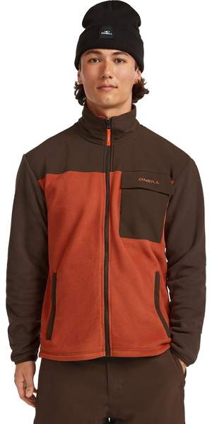 2025 O'Neill Hombres Fwc' Peak Polartec Hyperfleece 2350131 - Coffee Bean Colour Block